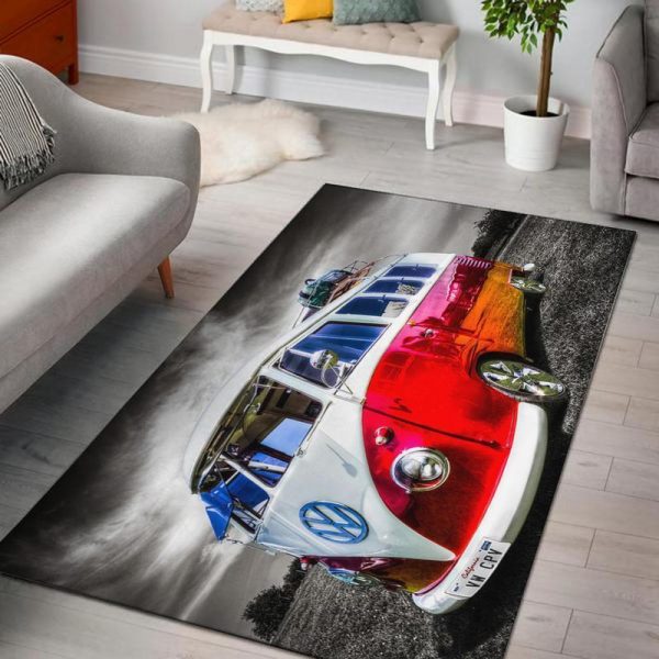 campervan rug volkswagen camper van 03566 Rustypod Store