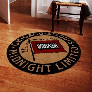 wab round mat Wabash railroad WAB