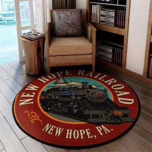 New hope railroad round mat