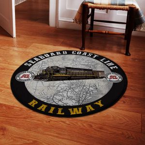 SCL Seaboard Coast Line Railroad round mat