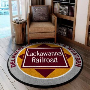Lackawanna railroad round mat