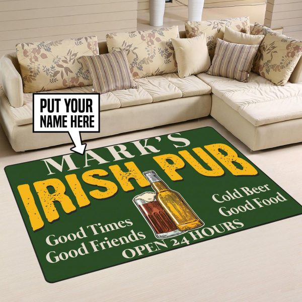 personalized irish pub rug 05437 Rustypod Store