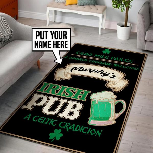 personalized irish pub rug 05528 Rustypod Store
