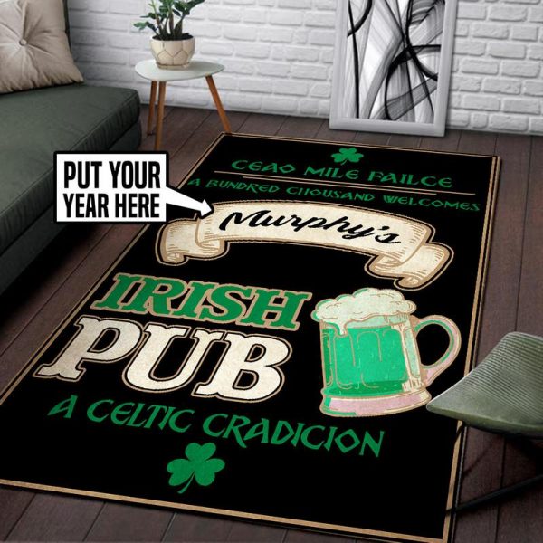 personalized irish pub rug 05528 Rustypod Store