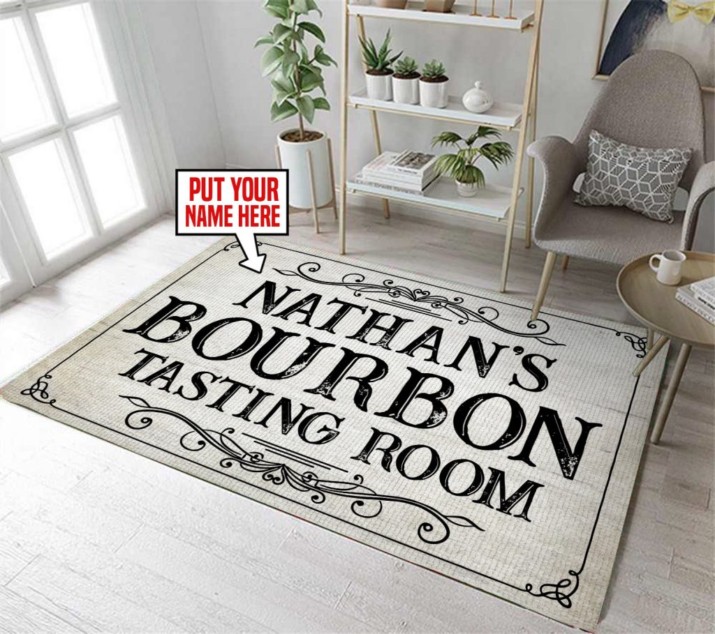 personalized bourbon tasting room rug 05782 - Rustypod Store