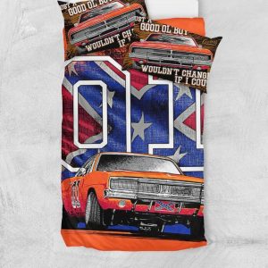 personalized general lee the dukes of hazzard cooter's garage round mat  05276 - Rustypod Store