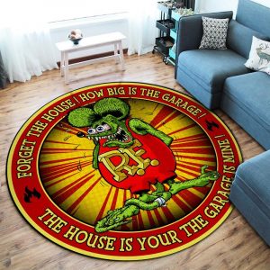 Garage is mine - Rat fink hot rod garage rug 07088 - Rustypod Store