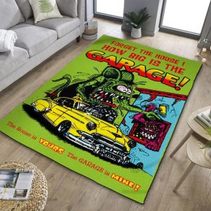 Rat fink garage rug 07278 - Rustypod Store