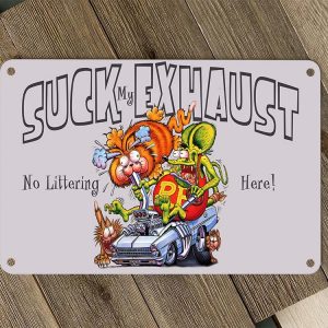 Personalized Mr Gasser Rat Fink Garage Rug - Dingeas