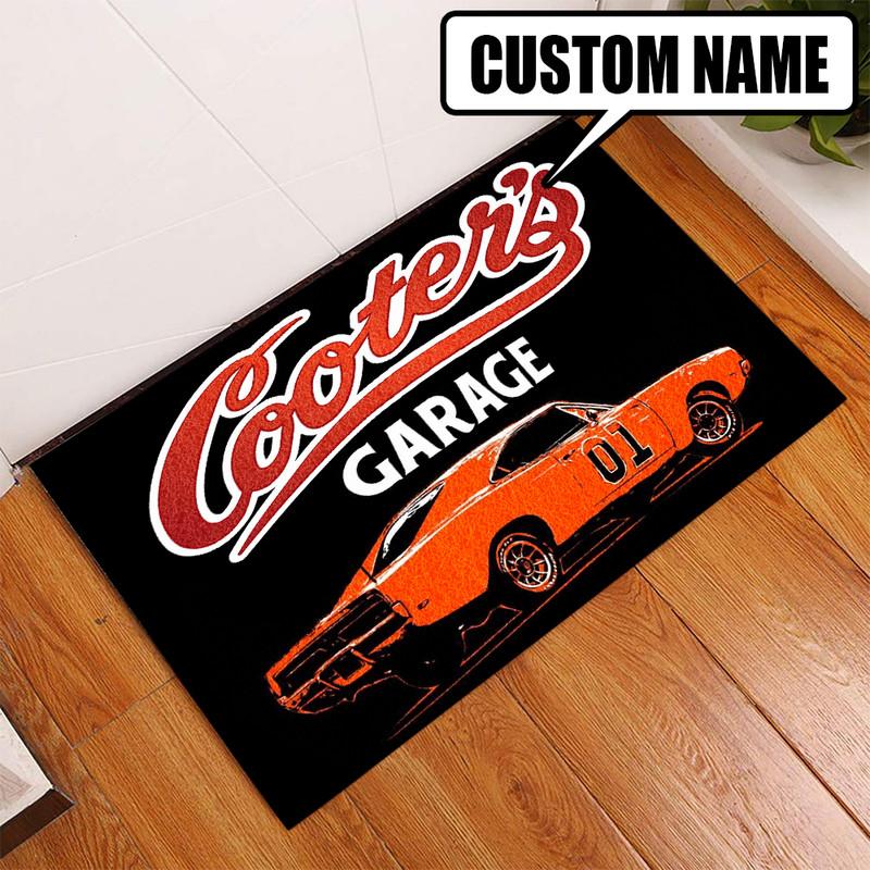 personalized garage door mat 07347 Rustypod Store