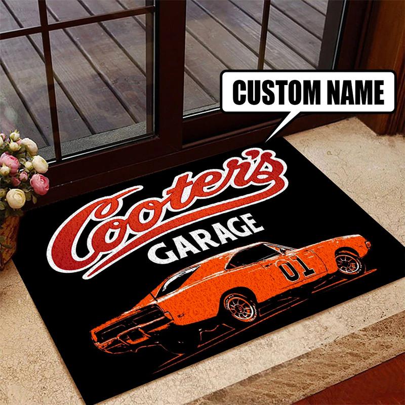 personalized garage door mat 07347 Rustypod Store