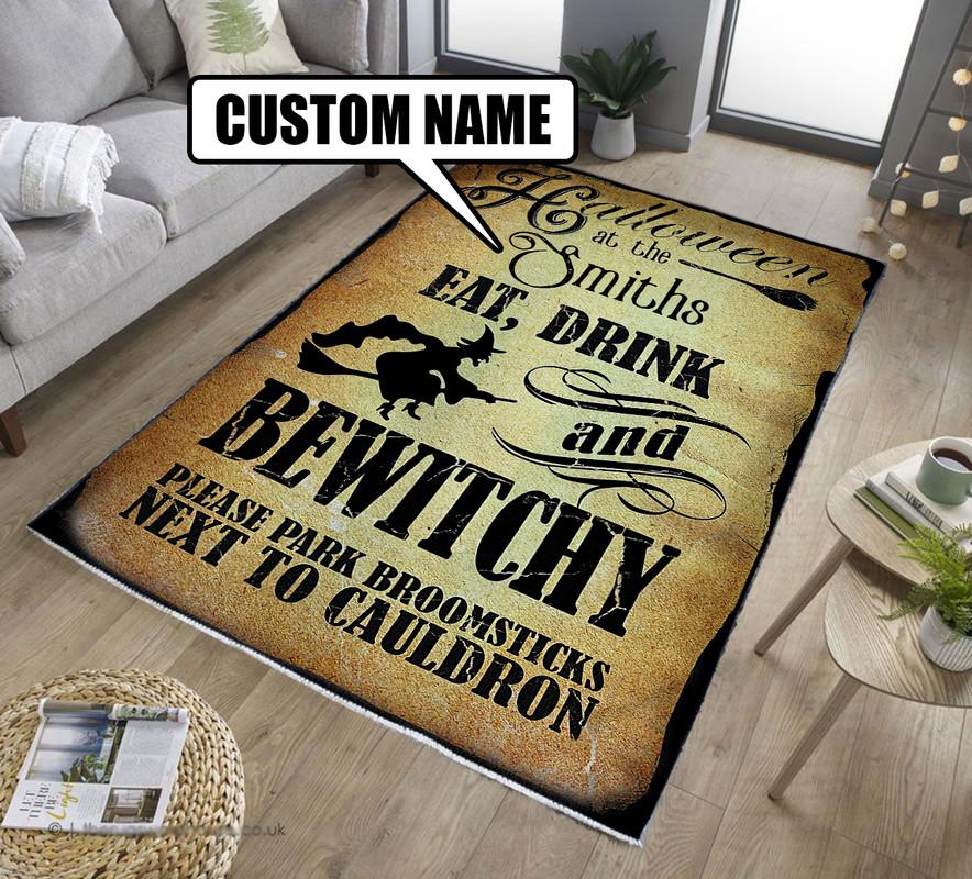 personalized witch rug 08223 - Rustypod Store