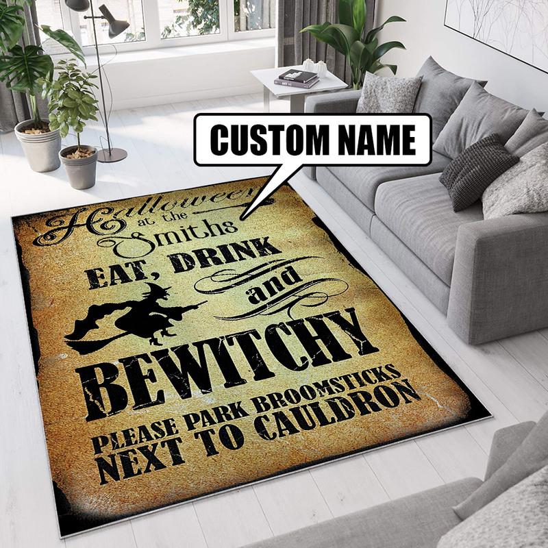 personalized witch rug 08223 - Rustypod Store