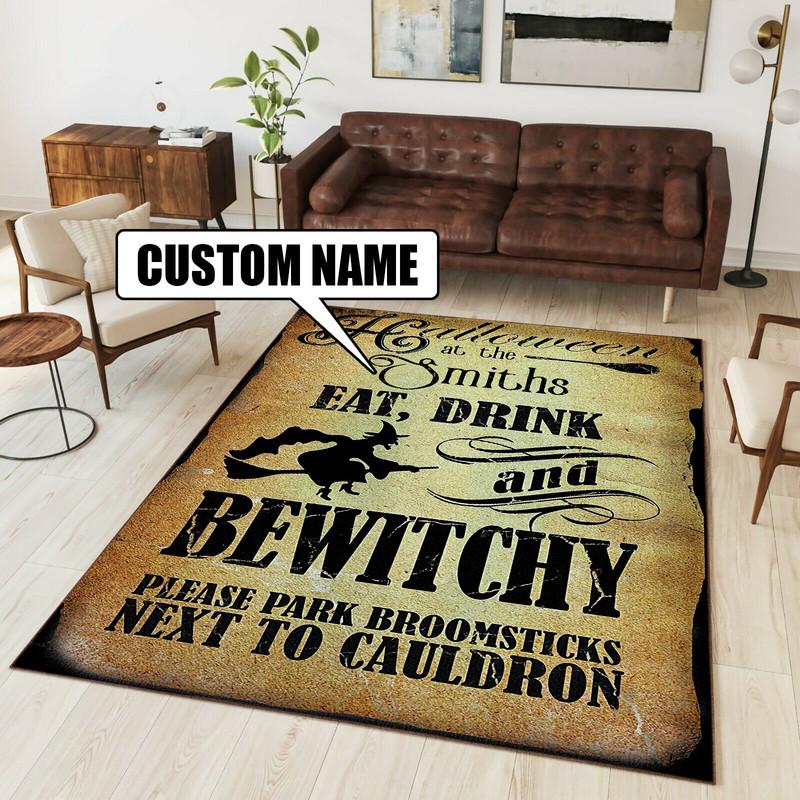 personalized witch rug 08223 - Rustypod Store