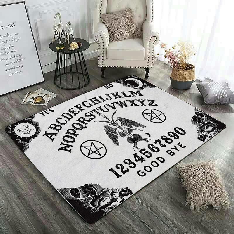 Ouija Board Rug Scary Bat Halloween Spooky Door Mat Halloween Holiday Party Bath  Mat For Home Kitchen Carpet For Indoor & Outdoor Rv Use - Temu