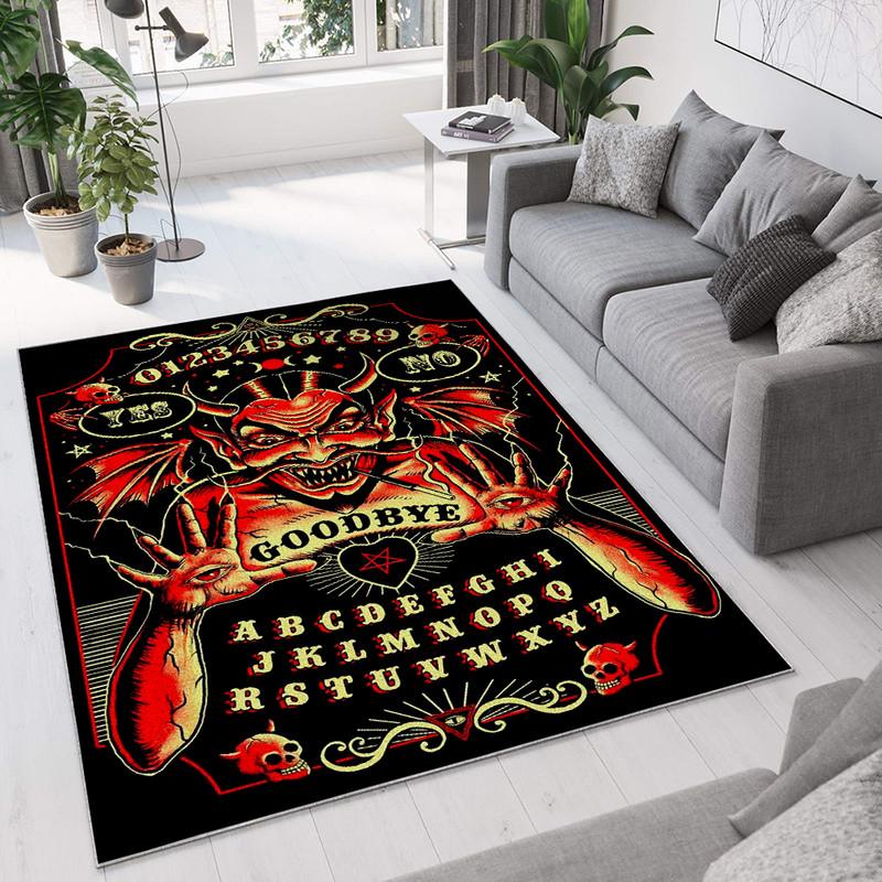 Ouija Board Rug Scary Bat Halloween Spooky Door Mat Halloween Holiday Party Bath  Mat For Home Kitchen Carpet For Indoor & Outdoor Rv Use - Temu