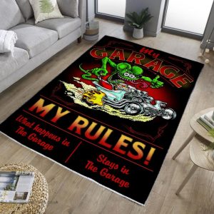 Rat fink garage rug 07278 - Rustypod Store