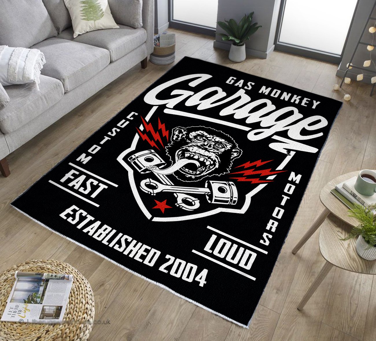 Gas monkey garage rug 08314 - Rustypod Store