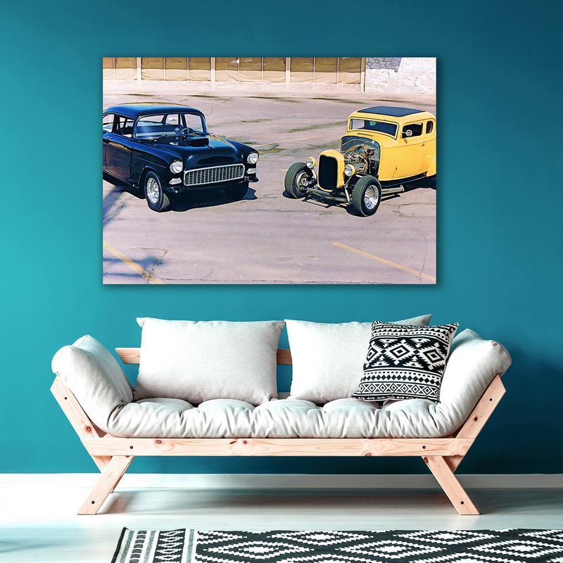 american graffiti car canvas 2 - Rustypod Store