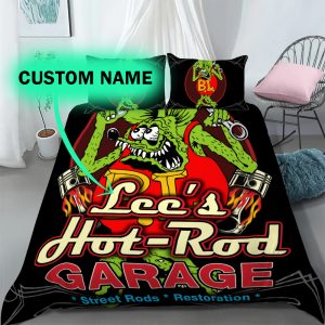 Garage is mine - Rat fink hot rod garage rug 07088 - Rustypod Store