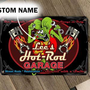 Rat fink garage rug 07278 - Rustypod Store