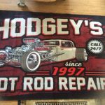 personalized hot rod repair rug 05348