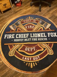 personalized FIREFIGHTER BROTHERHOOD round mat 05880 photo review
