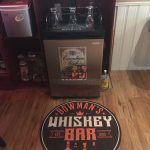 personalized whiskey bar round mat 05446