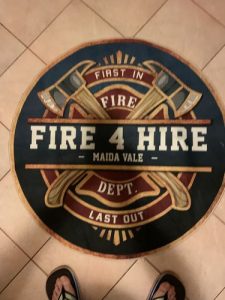 personalized FIREFIGHTER BROTHERHOOD round mat 05880 photo review