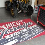 Personalized Mechanic Garage round mat 05274