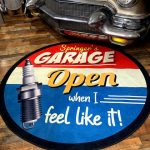 Personalized Mechanic Garage round mat 05274