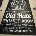 personalized whisky rug 05728