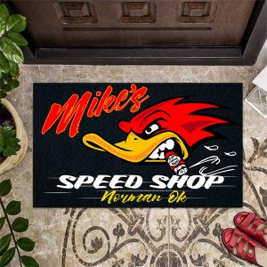Personalized Hot Rod Garage Round Rug, Carpet – Style My Pride