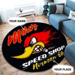 hot rod garage rug 08122 - Rustypod Store