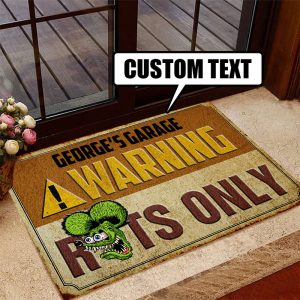 hot rod garage rug 08122 - Rustypod Store