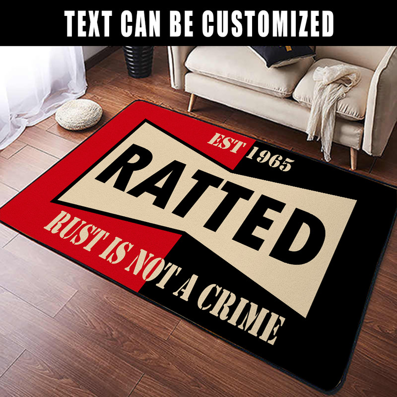 Personalized rat fink speed shop rug 08260 - Rustypod Store