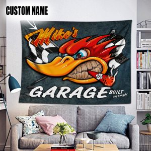 personalized built not bought hot rod tapestry