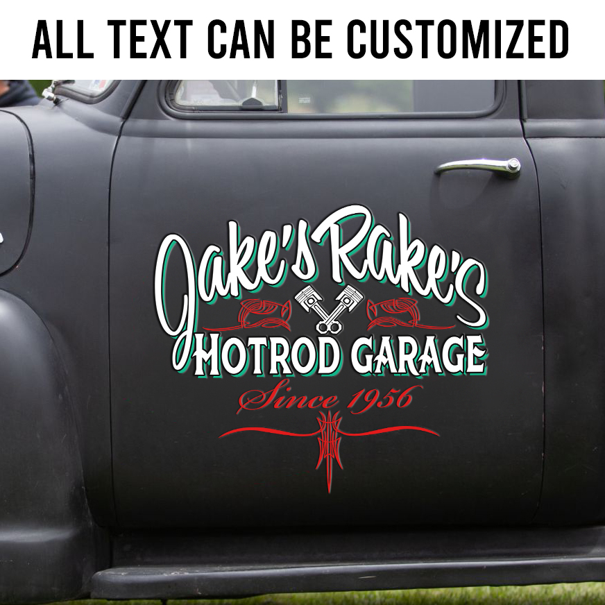 12 Options for Custom Text Rod Decals