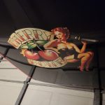 2 pcs Sexy Pinup Girl | cherry bomber | hot rod garage vinyl sticker 09922