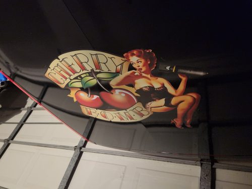2 pcs Sexy Pinup Girl | cherry bomber | hot rod garage vinyl sticker 09922 photo review