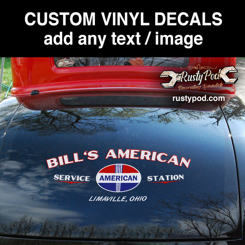 2 pcs personalized hot rod american | hot rod garage vinyl sticker ...