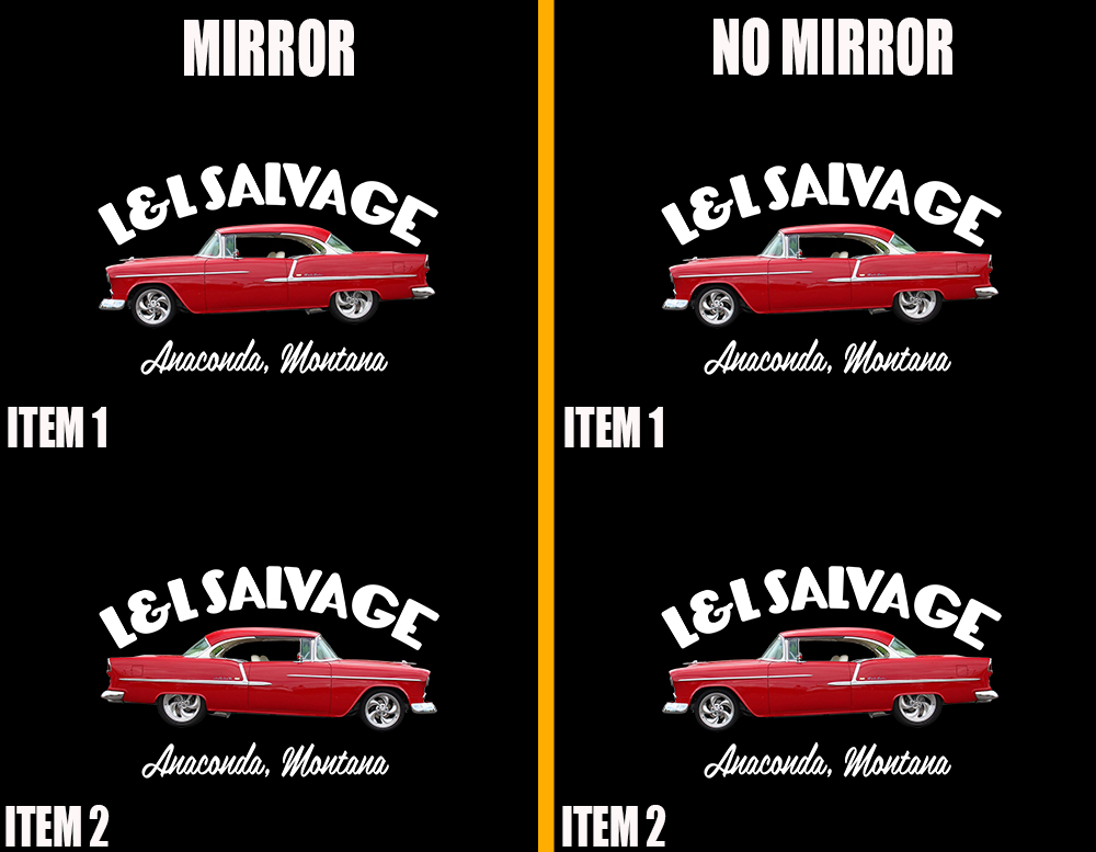 2 pcs personalized hot rod garage salvage vinyl sticker 09969