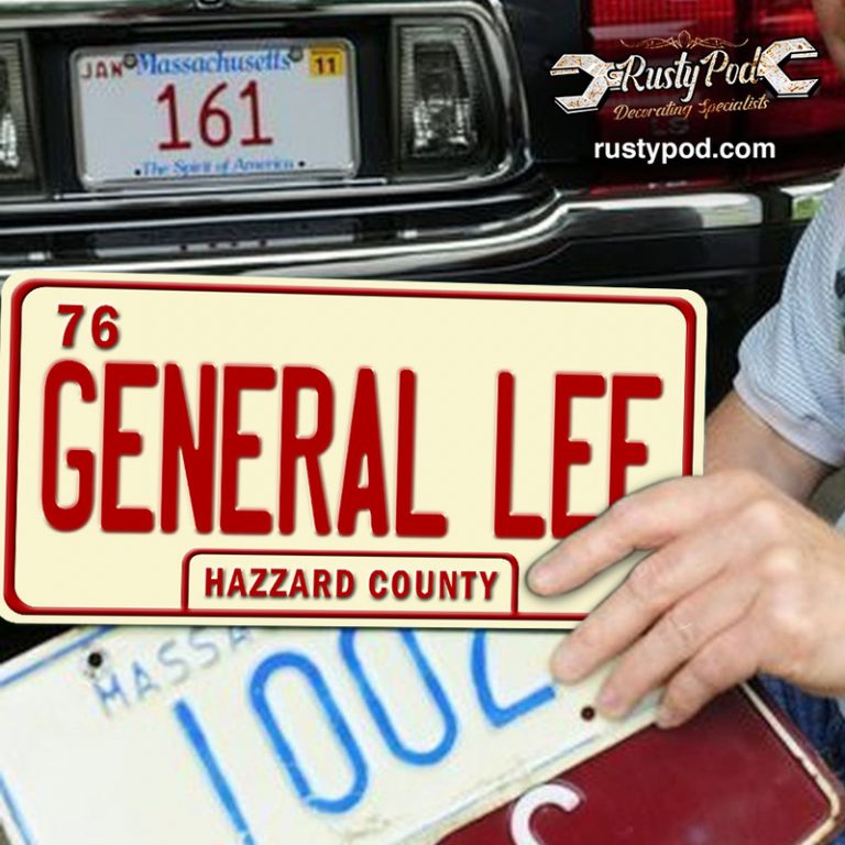 hazzard county | general lee muscle car | hot rod license plate 10121 ...