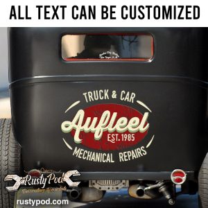 Personalized truck car lettering vinyl sticker