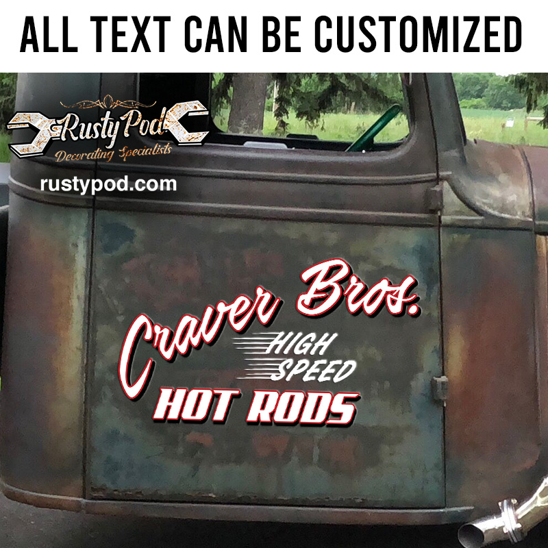 Personalized high speed | truck graphics vinyl sticker 10815 - Rustypod ...