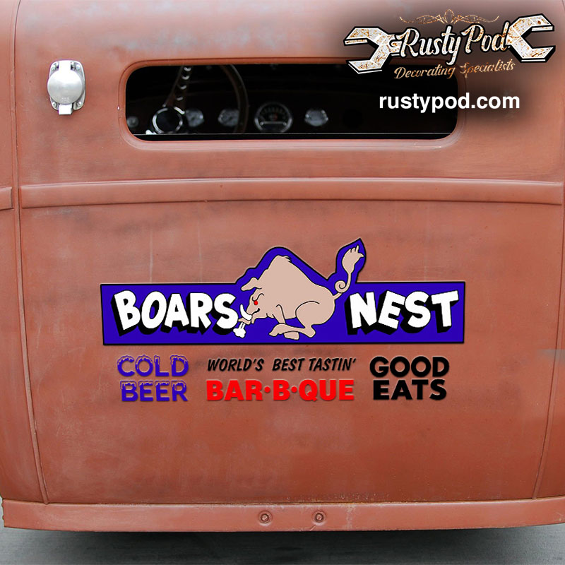 The Dukes Of Hazzard Boars Nest Sticker 10925 Rustypod Store 6772