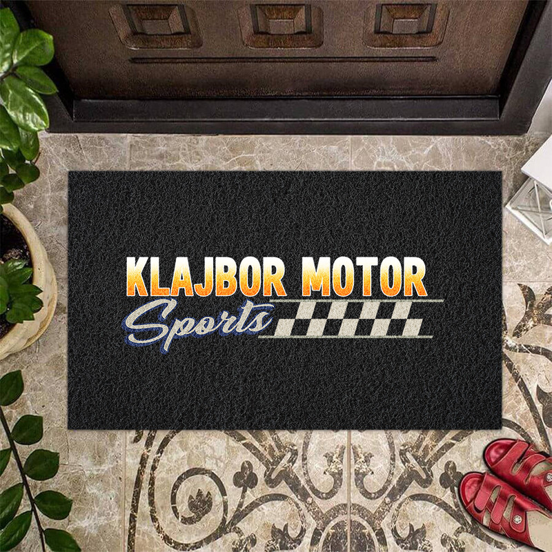 personalized racing car door mat 11022 Rustypod Store