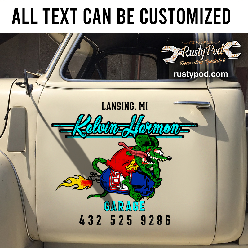 Personalized Rat Fink Nitro sticker 11200 - Rustypod Store