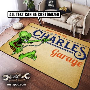 Rat fink garage rug 07278 - Rustypod Store