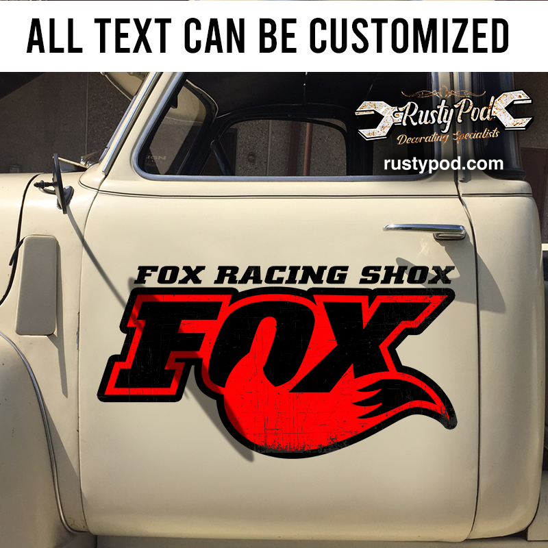 fox racing shox sticker 11274 - Rustypod Store